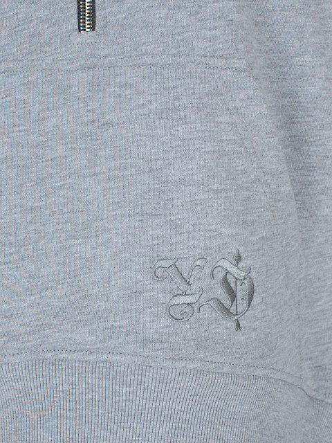 Grey Embroidered Jersey Suit, 4