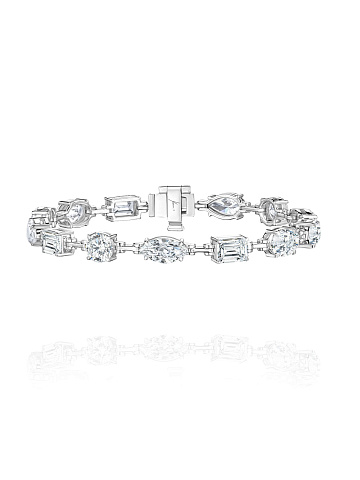 White gold bracelet with LG diamonds, 1