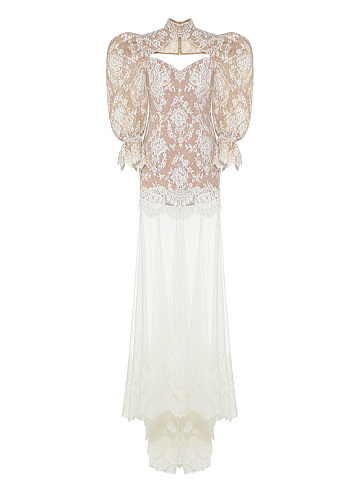 White lace maxi dress, 1