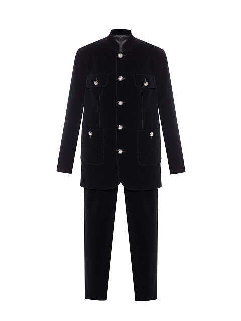 Black Velvet Jacket And Trouser Suit, 1 Black Velvet Jacket And Trouser Suit, 1