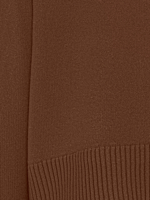 Brown Royal Cashmere Turtleneck Sweater, 4