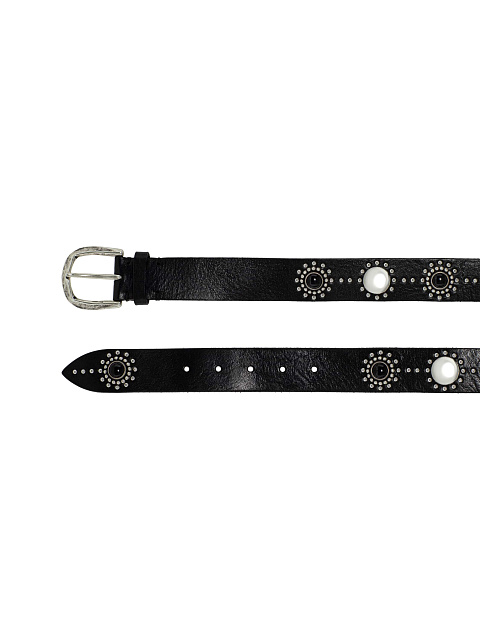 Black leather belt, 2 Black leather belt, 2