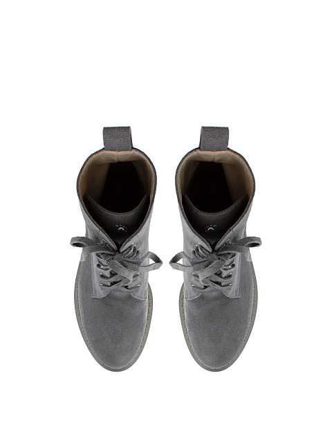 Dark Grey Suede Boots, 4