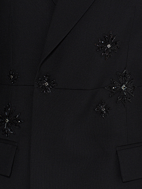 Black embroidered jacket, 3