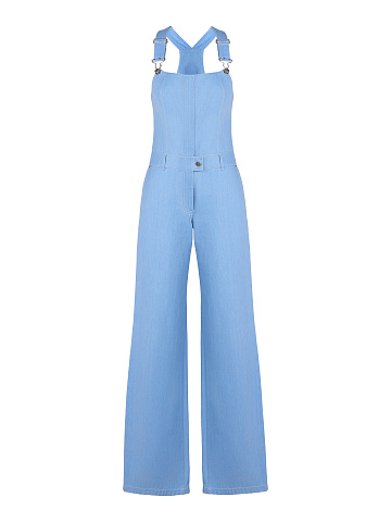 Light Blue Denim Jumpsuit, 1