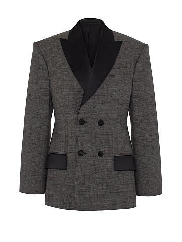 Grey checked blazer, 1