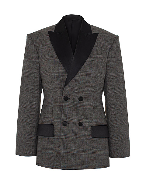 Grey checked blazer, 1