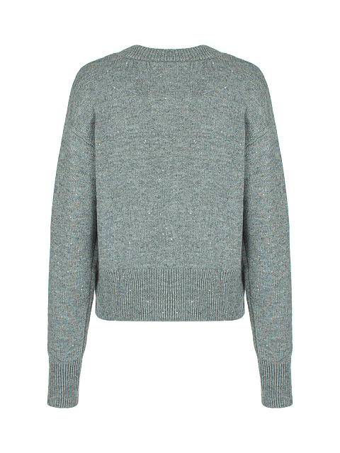 Dark Grey Lurex & Sequins Jumper, 2 Dark Grey Lurex & Sequins Jumper, 2