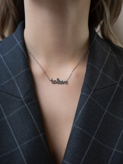 Black Gold & Black Diamonds "Taken" Necklace, 2