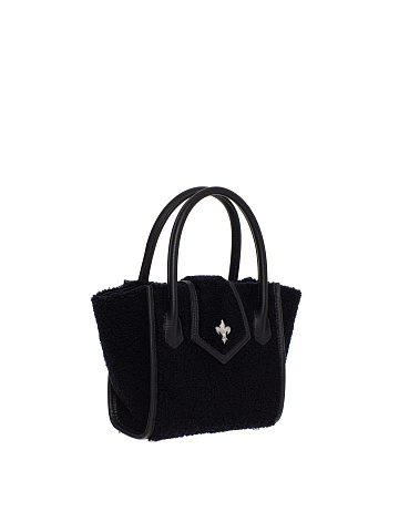 Black Shearling Lily Bag, 2