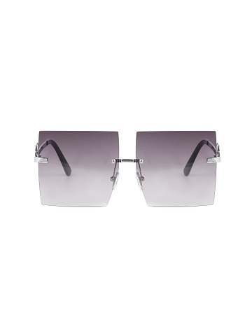 Grey Gradient Square Sunglasses, 2