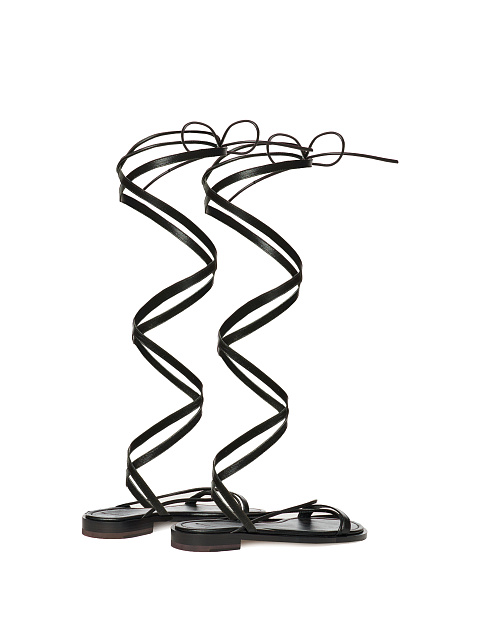 Brown Suede Gladiator Sandals, 3