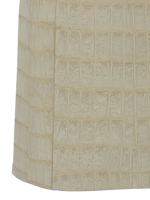 Beige Crocodile Leather Set, 7