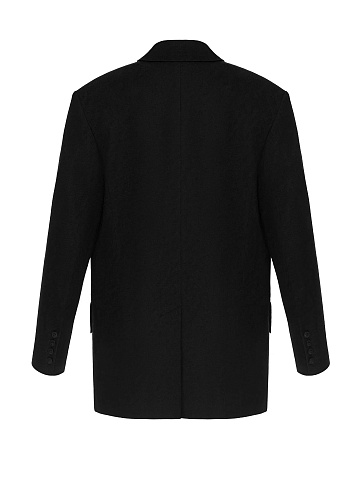 Black Oversized Cotton Jacket, 2