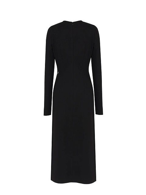 Black midi dress with slits, 2 Black midi dress with slits, 2