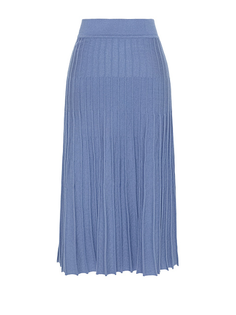 Blue Ruffled Jersey Midi Skirt, 1 Blue Ruffled Jersey Midi Skirt, 1