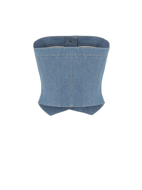 Blue denim corset, 2 Blue denim corset, 2