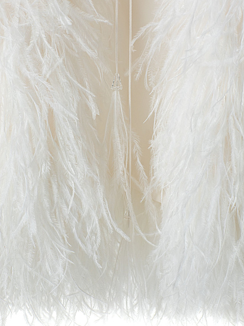 White feather jacket , 4 White feather jacket , 4