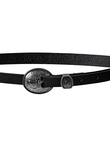 Black leather belt, 2