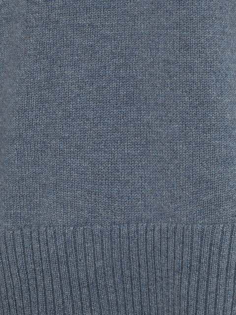 Denim Blue Royal Cashmere Turtleneck Sweater, 3