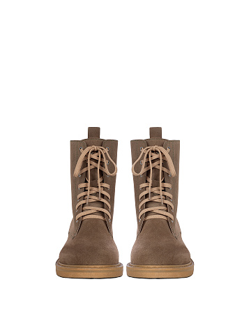 Khaki Suede Boots, 2