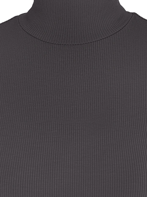 Grey Cotton Turtleneck Bodysuit, 3 Grey Cotton Turtleneck Bodysuit, 3