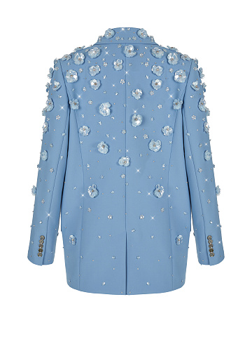 Light Blue Sequins & Rhinestones Jacket, 2