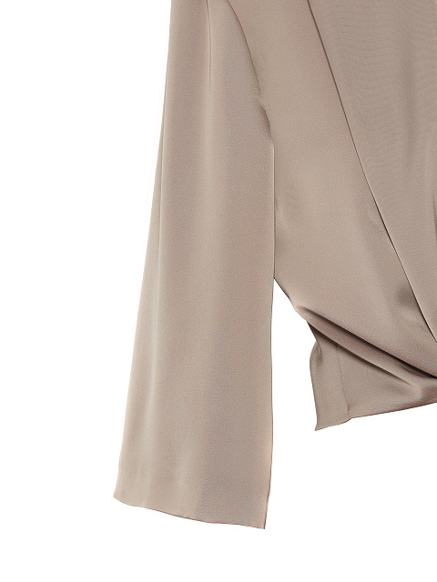 Light Brown Cropped Knot Shirt, 3 Light Brown Cropped Knot Shirt, 3