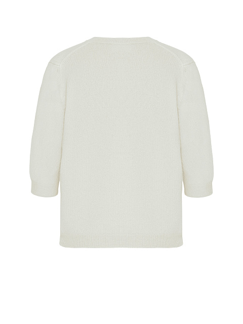White Angora Short Sleeve Jumper, 2 White Angora Short Sleeve Jumper, 2