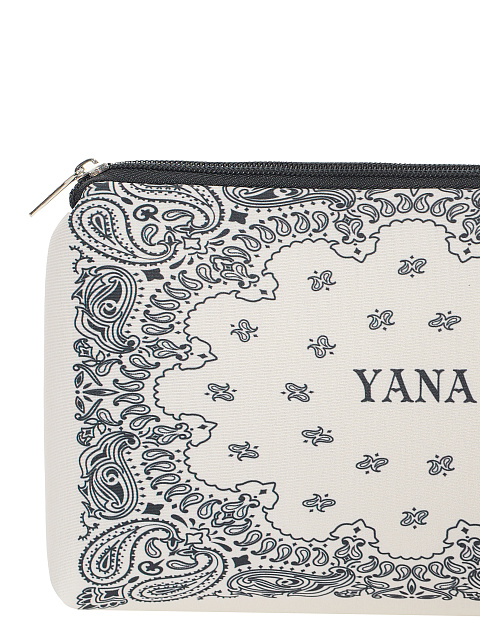 Black Bandana Print Neoprene Beauty Bag, 3