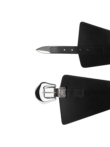 Black Leather Wide Belt, 2