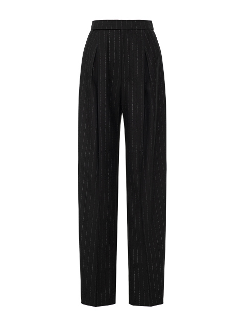 Black striped suiting trousers, 1