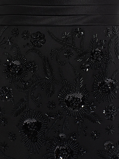 Black embroidered skirt, 5