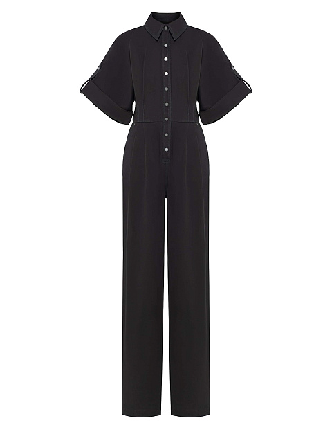 Black denim jumpsuit, 1 Black denim jumpsuit, 1