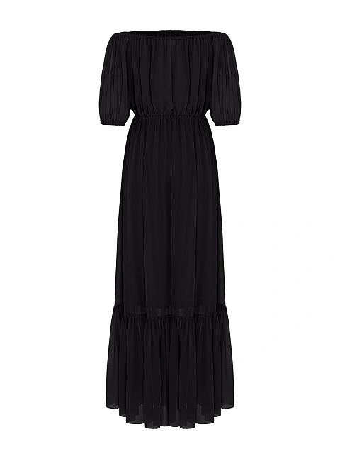 Black Off Shoulder Maxi Dress, 2 Black Off Shoulder Maxi Dress, 2