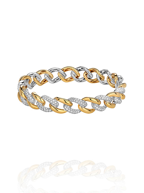 Yellow gold chain bracelet, 1