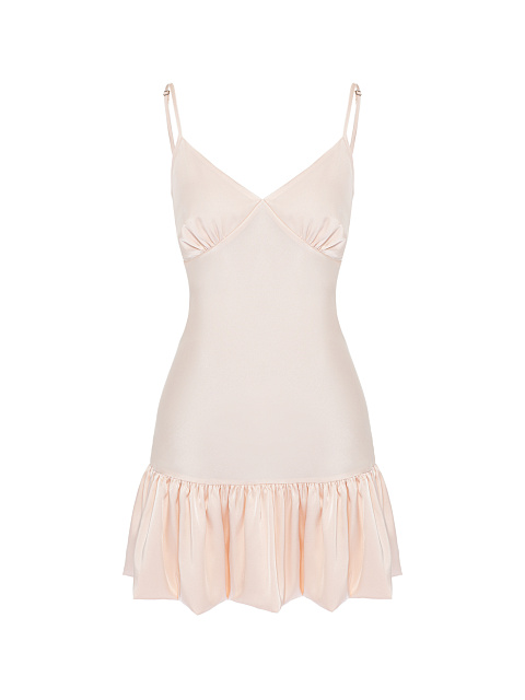 Light Pink Ruffle Mini Dress, 1 Light Pink Ruffle Mini Dress, 1