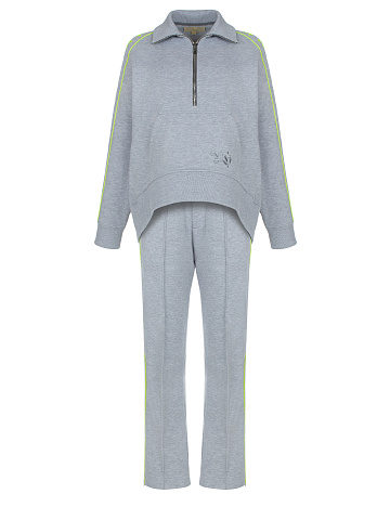 Grey Embroidered Jersey Suit, 1