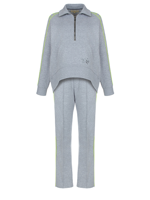 Grey Embroidered Jersey Suit, 1