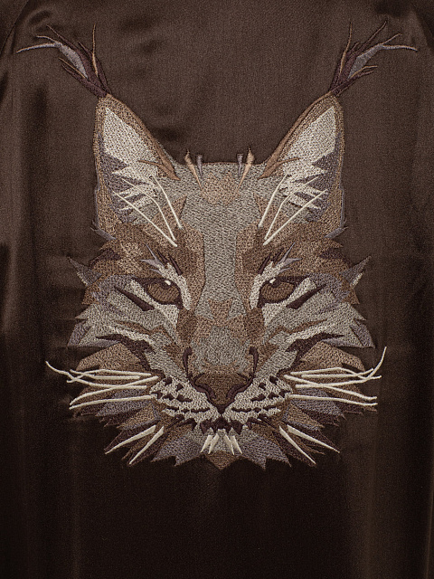 Brown Caracul Trench Coat, 4