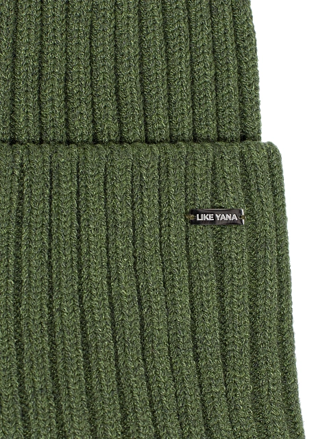 Green Ribbed Beanie Hat, 3 Green Ribbed Beanie Hat, 3