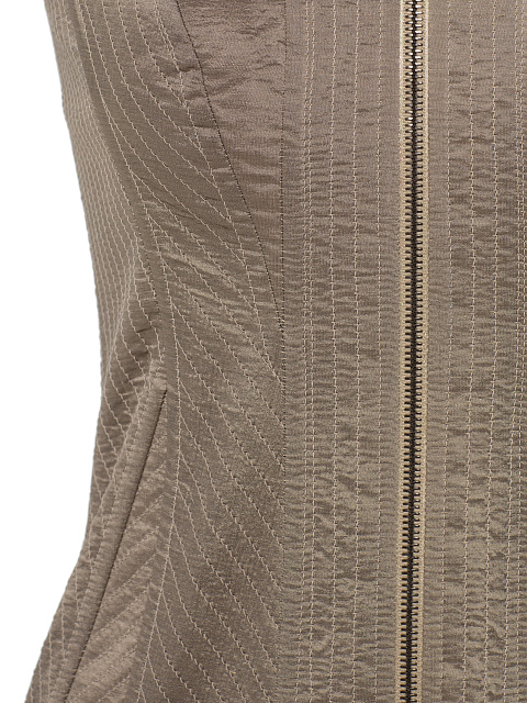 Grey-beige silk corset with zipper, 3 Grey-beige silk corset with zipper, 3