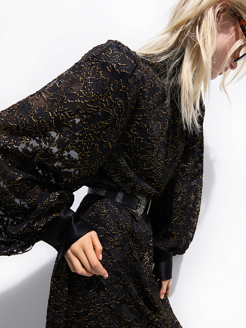 Chiffon maxi dress, 3