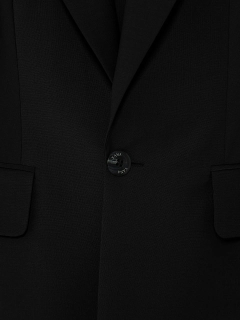Black Wool Pant Suit, 8