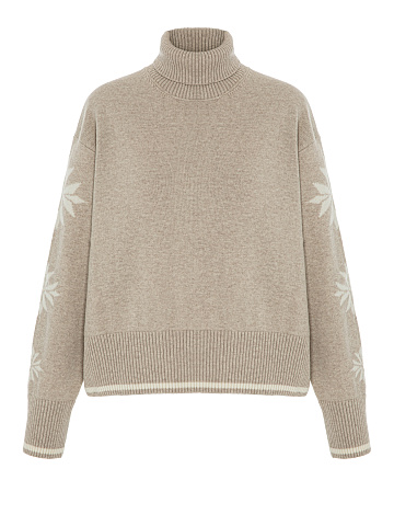 Beige wool sweater , 1