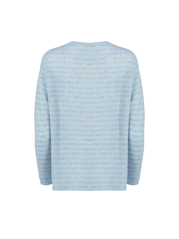 Light blue striped cashmere pullover, 2