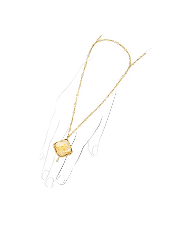 Slave bracelet in yellow gold with rutilated quartz, 1