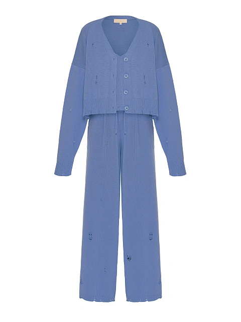 Lilac Knitted Cardigan, Top & Pants Set, 1 Lilac Knitted Cardigan, Top & Pants Set, 1