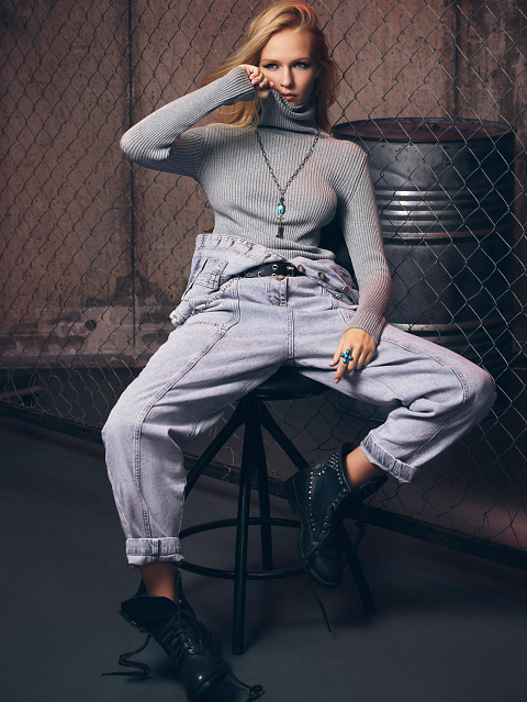 Light Blue Denim Jumpsuit, 10