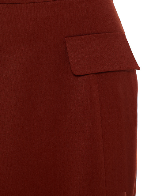 Bordeaux Wool Midi Skirt Suit, 5